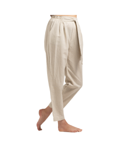 Cream Linen Trousers