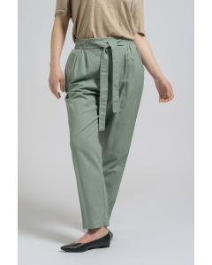 Green Linen Trousers