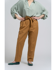 Brown Linen Trousers